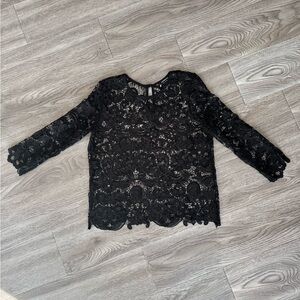 HOMAGE Black Lace Top